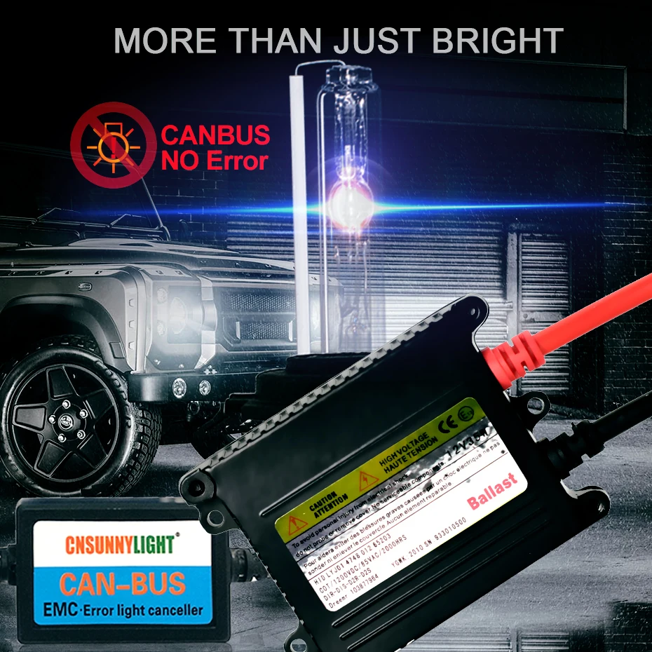 CNSUNNYLIGHT CANBUS Xenon HID комплект H7 H1 H11 фары без ошибок/мигания 4300K 6000K 8000K H4 9005 9006 880 H3 ксеноновая лампа