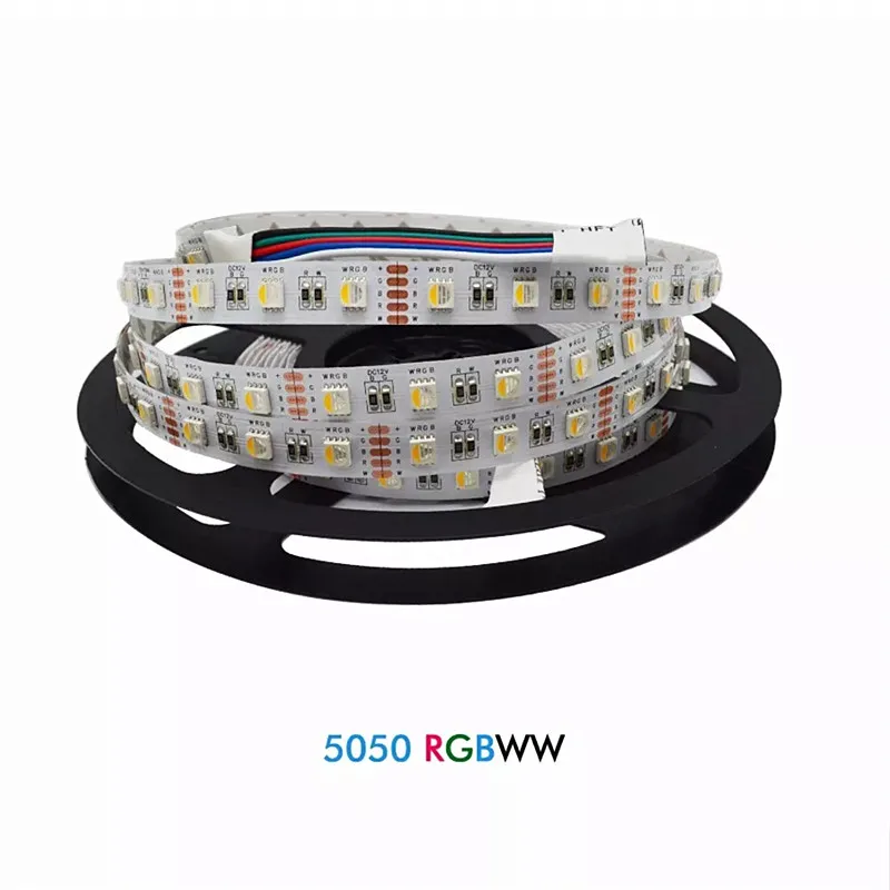 4 в 1 RGBW RGBWW Светодиодная лента 5050 DC12V гибкий свет RGB + белый теплый цвета