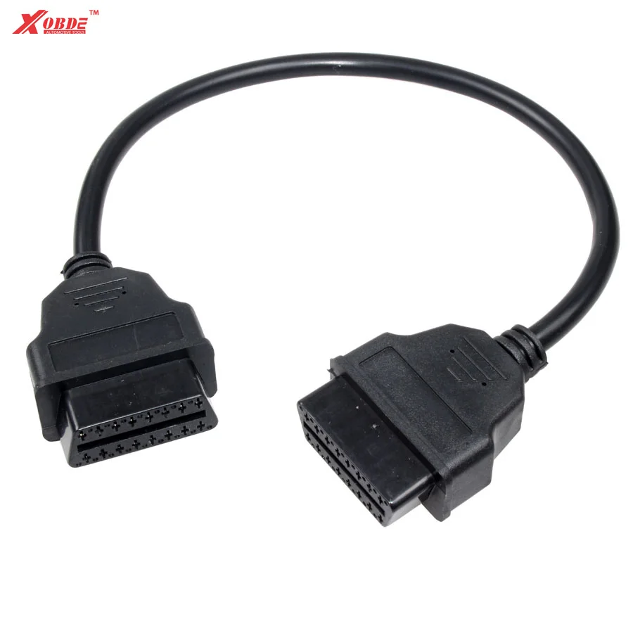 OBD2 16 контактный кабель удлинитель Мама-мама волоконно оптический для автомобиля