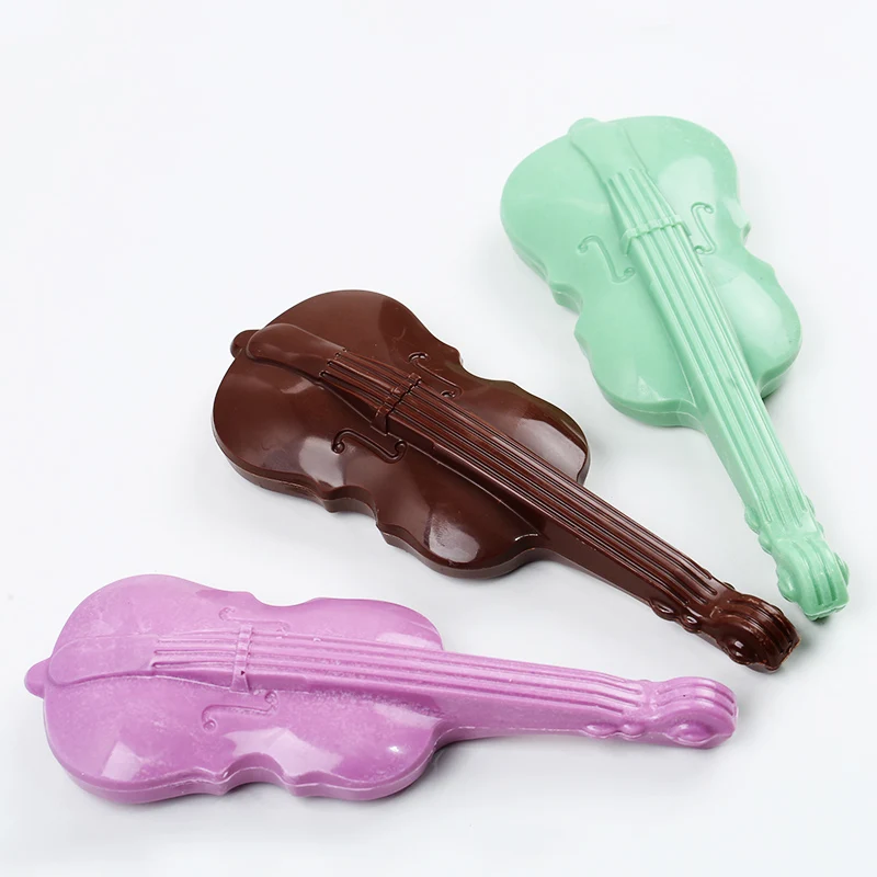Пищевая пластиковая шоколадная форма для скрипки маленькая 3D скрипки|chocolate molds