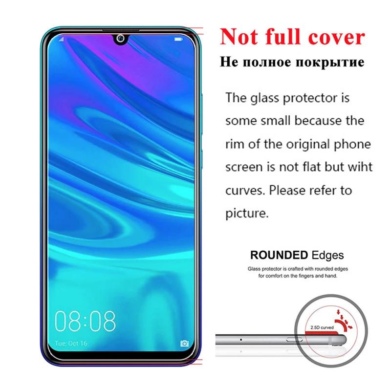 Закаленное стекло для huawei MATE 20 10 LITE PRO защита экрана Y6 Y7 Y9 Prime 2018 Y5 защитное |