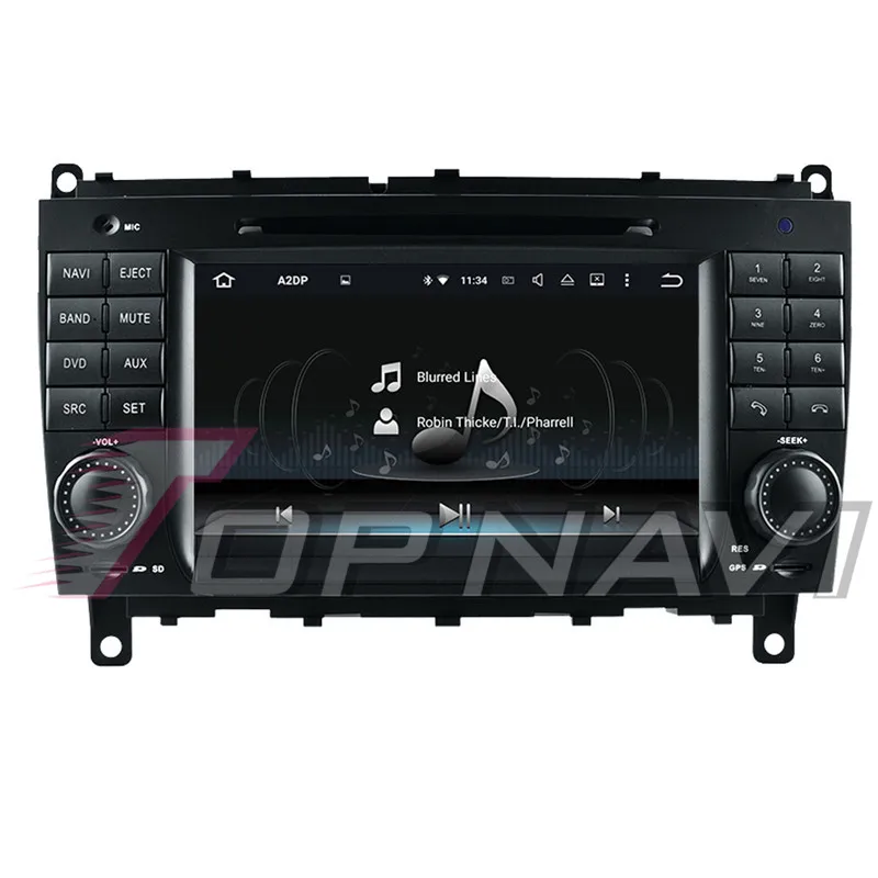 Topnavi Android 9,0 автомобильный ПК dvd-плеер для бенз Слк W209(2006 2007 2008 2009 2010 2011 2012) CLS W219(2004-2008) gps-навигация