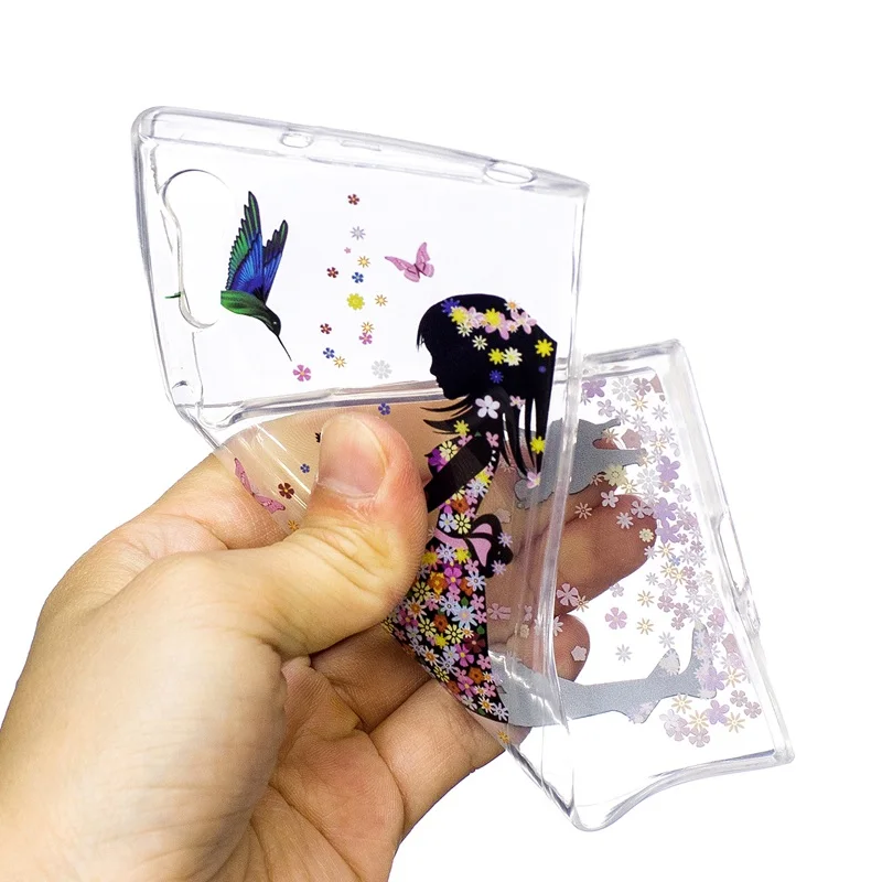 Для Xperia XZ Модный мягкий из высокотемпературного полиуретана чехол 3D мультфильм