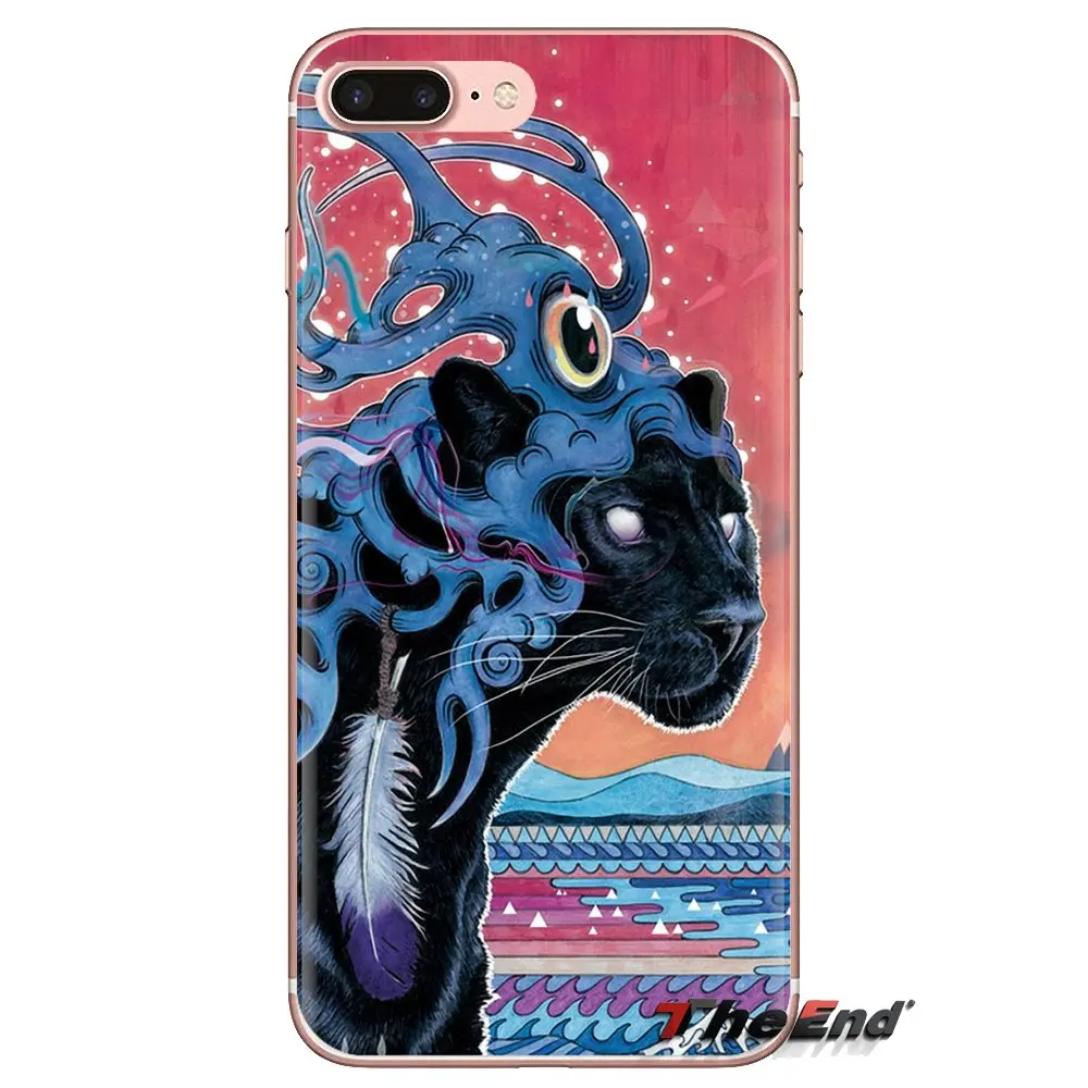 Чехол для телефона iPod Touch Apple iPhone 4 4S 5 5S SE 5C 6 6S 7 8 X XR XS Plus MAX Japanese ukiyo-e Panther leopard Tiger |