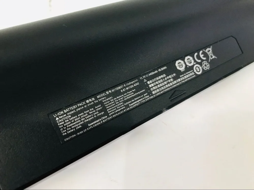 6-элементный Аккумулятор M1100BAT-3 для Clevo M1100 M1110 M1110Q M1111 M1115 M1100BAT-6 6-87-M110S-4D41 6-87-M110S-4DF