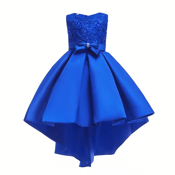 Dress H Вечерние платья для девочек; Детские платья для девочек; вечерние костюмы; Одежда для девочек с цветочным узором; элегантные платья для выпускного вечера - Цвет: Dress H