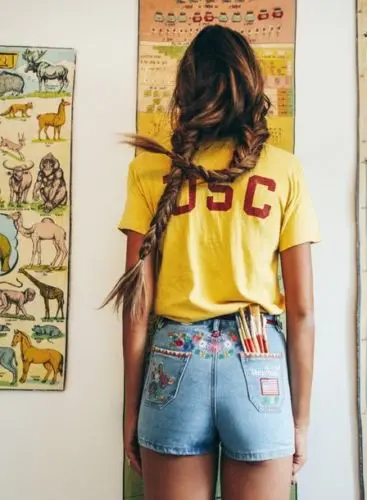 YELLOW Летние Стильные футболки, одежда, футболки, топы USC Back Banana, желтая футболка, Женская Сексуальная футболка - Цвет: YELLOW