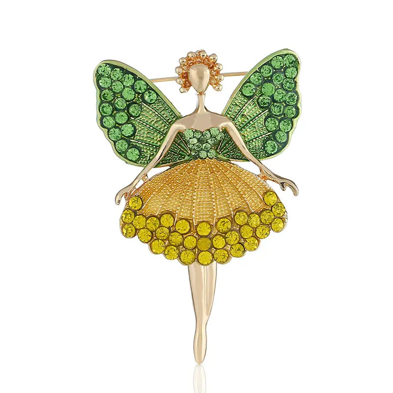 Модные ювелирные изделия Многоцветный Бабочка Брошь с дизайном девочка