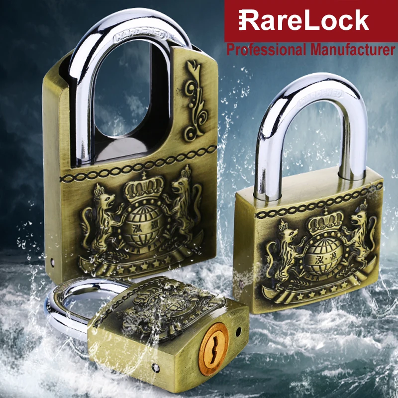 Rarelock MS539 замок под старину для сада ворота дома двери склад автомобиля шкатулка Электрический шкаф ящик тренажерный зал шкафчик 4 ключа h
