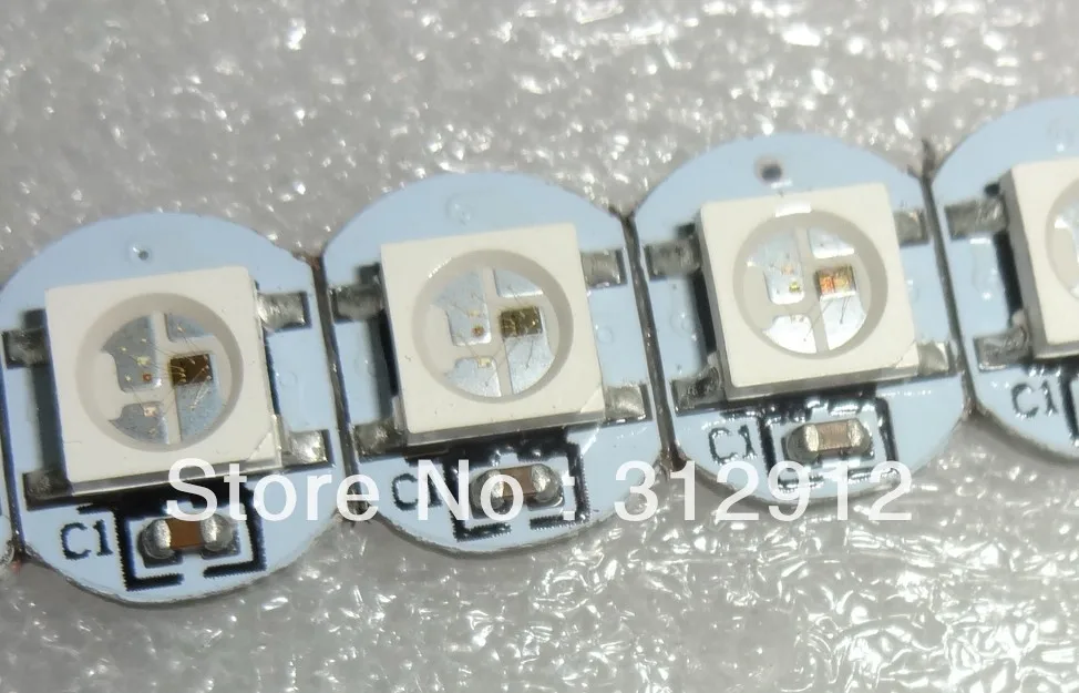 WS2812B светодиод с радиатором (10 мм * 3 мм) DC5V вход 5050 SMD RGB WS2811 ic встроенный|leds with