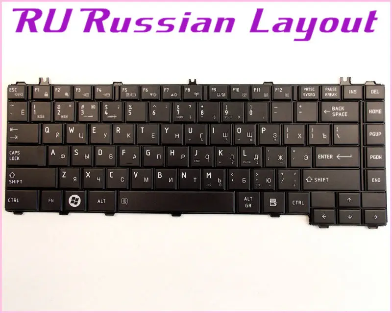 Русская раскладная Клавиатура для ноутбука Toshiba Satellite C645D SP4002M SP4001M S3020BN|for toshiba|ru