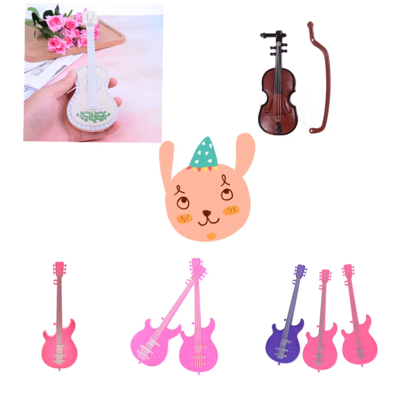 Quality Miniature Instrument 1 pc Party Doll Accessories 1/6 doll clothes guitar for girls best gift | Игрушки и хобби
