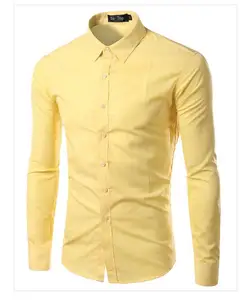 2017 брендовая однотонная офисная Мужская рубашка с длинным рукавом, мужская рубашка, корейский тонкий дизайн, официальная повседневная мужская классическая рубашка, Женская