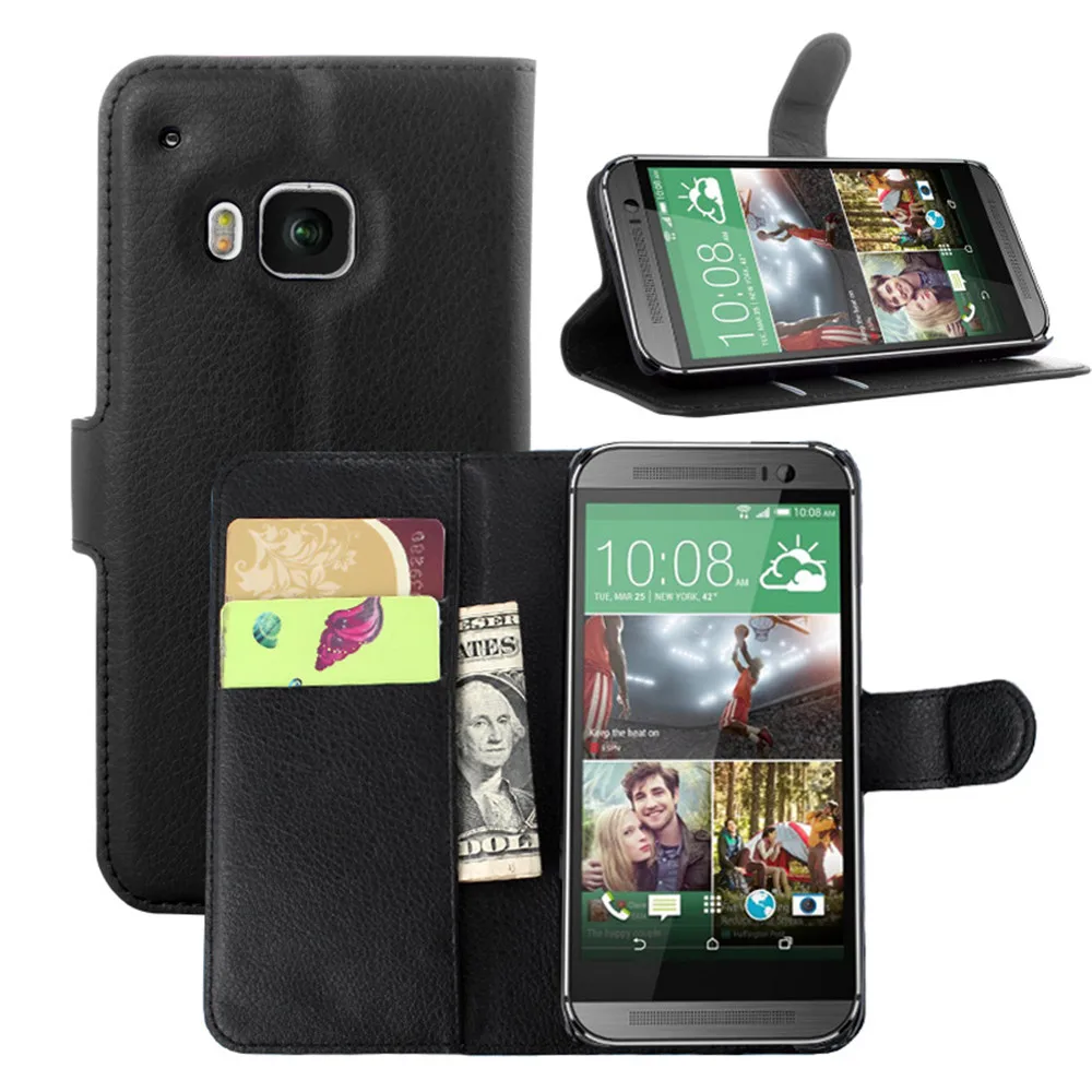 Luxury Wallet Leather Case For HTC One M9 / S9 Coque Flip With Stand Card Slot Phone Back Cover Hima | Мобильные телефоны и
