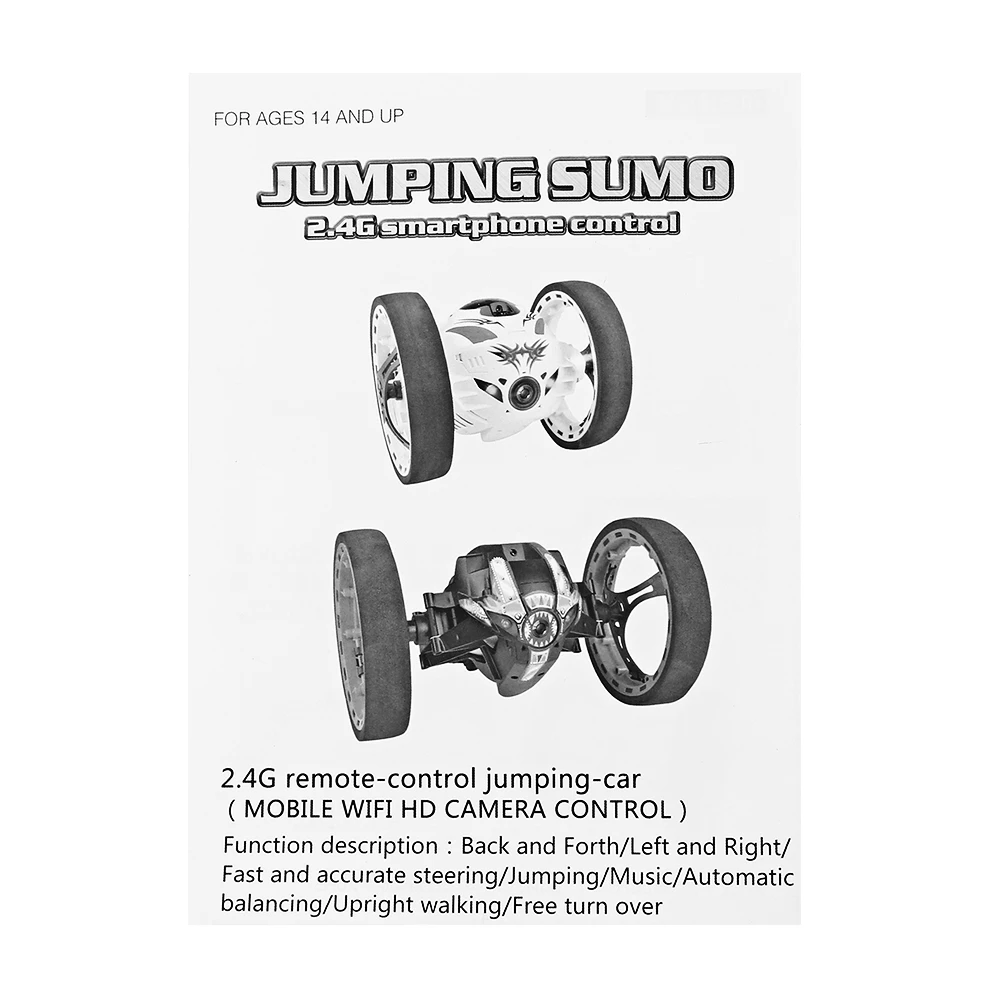 Радиоуправляемый автомобиль PEG-88 Bounce RC автомобиль модернизированный Bounce Stunt RC автомобиль 4CH 2,4 GHz Jumping Sumo с wifi камерой приложение управления RC игрушки