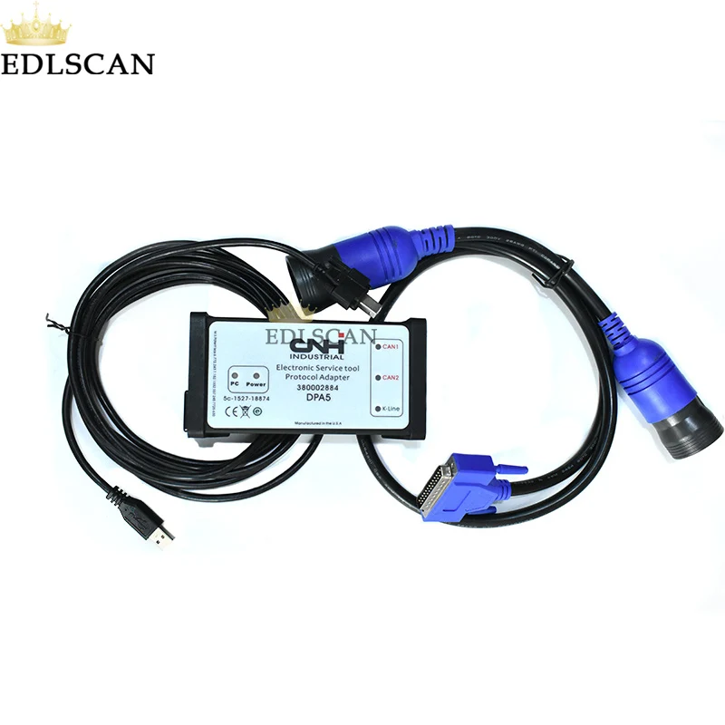 EDLSCAN CNH электронный сервисный Инструмент 380002884 Адаптер для новой голландской сельскохозяйственной техники диагностический инструмент