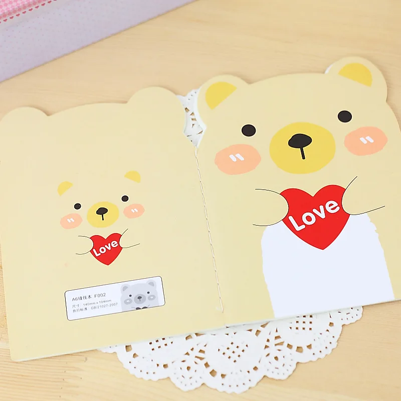 Тетрадь для рисования в виде медведя цвет ассортименте | Канцтовары офиса и дома