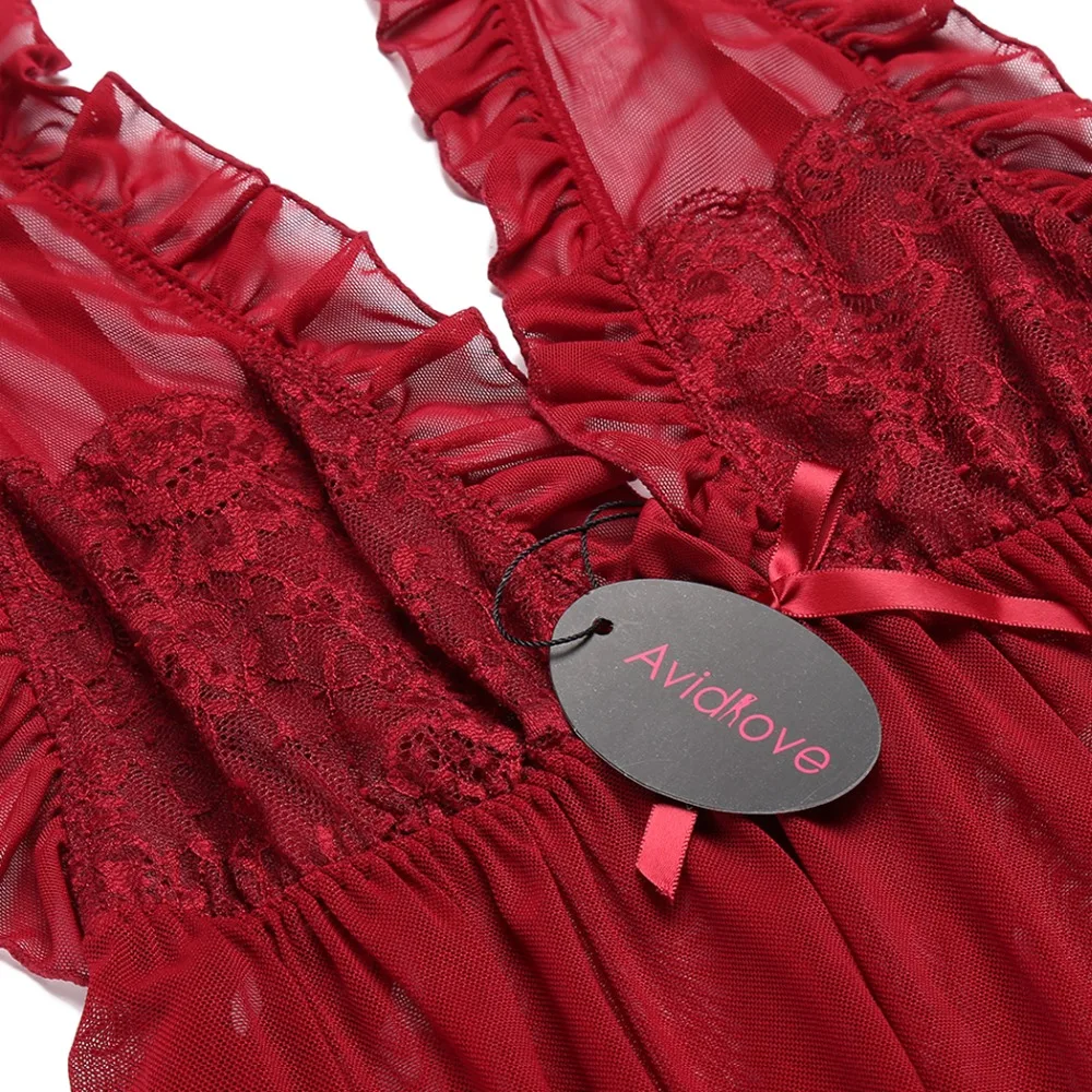 Avidlove женское сексуальное нижнее белье мини эротическое Babydoll платье прозрачное