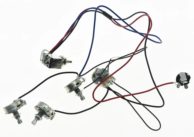 Предварительно проводной жгут проводов KAISH LP Alpha 500K 24 мм Pots 2V2T 3 ходовой