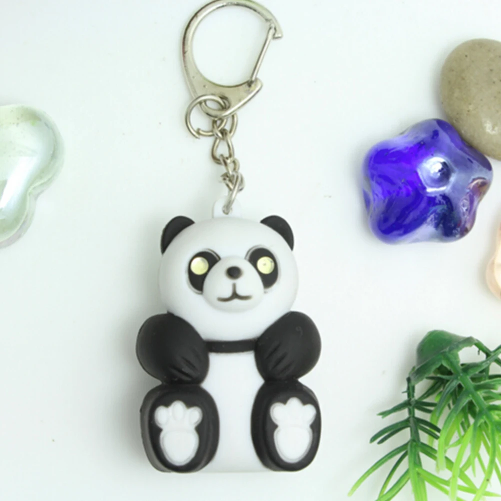 1 шт. милая панда брелок игрушки светящиеся кулоны куклы со светодиодсветильник