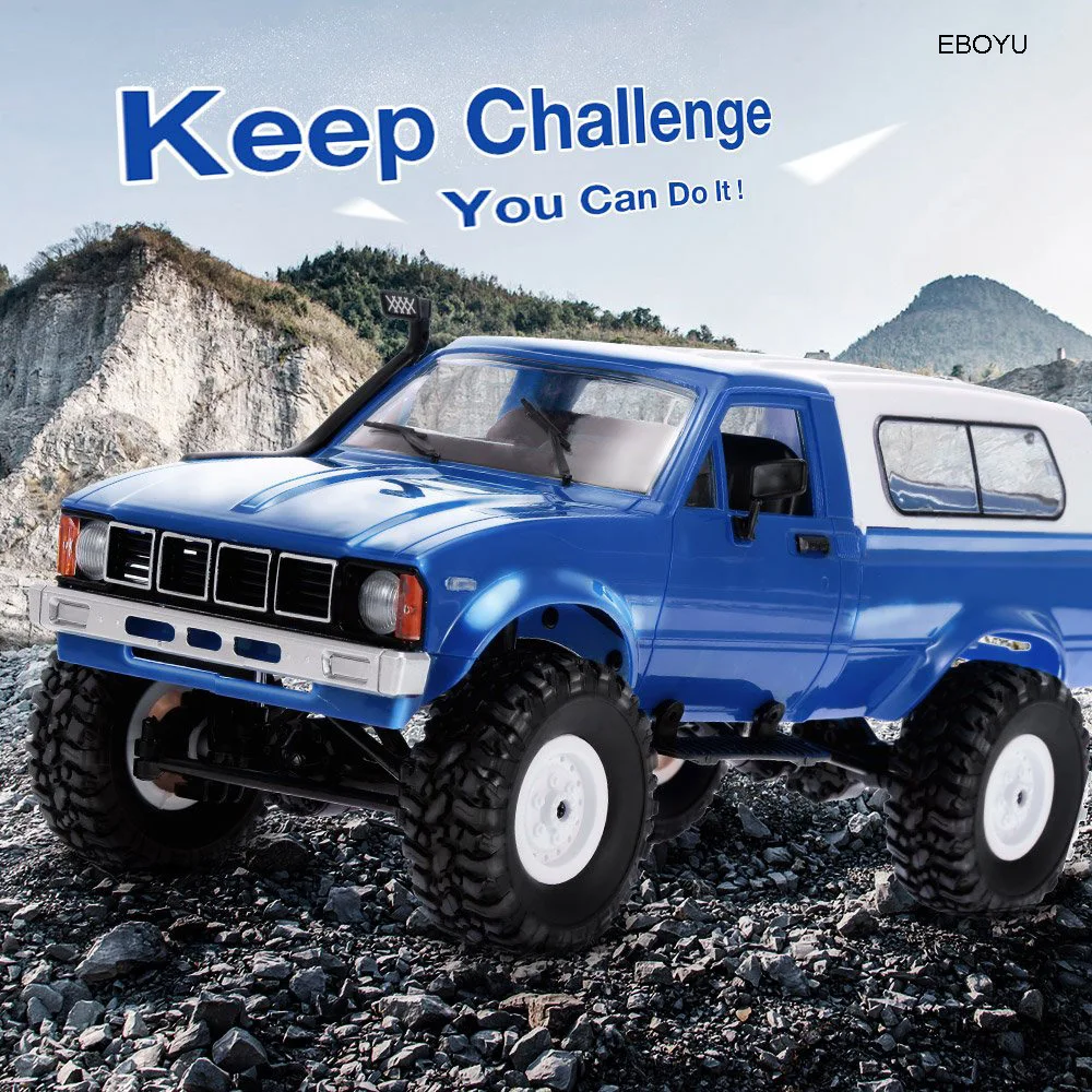 EBOYU WPL C24 1:16 2,4 GHz 4WD RC автомобиль с пультом дистанционного управления гусеничный внедорожник пикап RTR игрушка