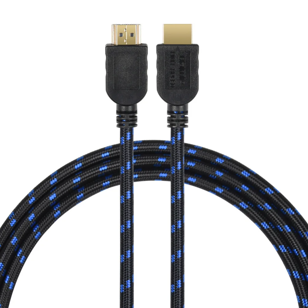 Кабель HDMI к с ферритовым кольцом плетеный кабель 4K поддержкой 3D для HD TV LCD