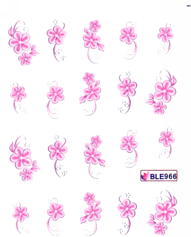 11 цветов водная наклейка искусство ногтей Маргаритка фрукты оранжевый ломтик