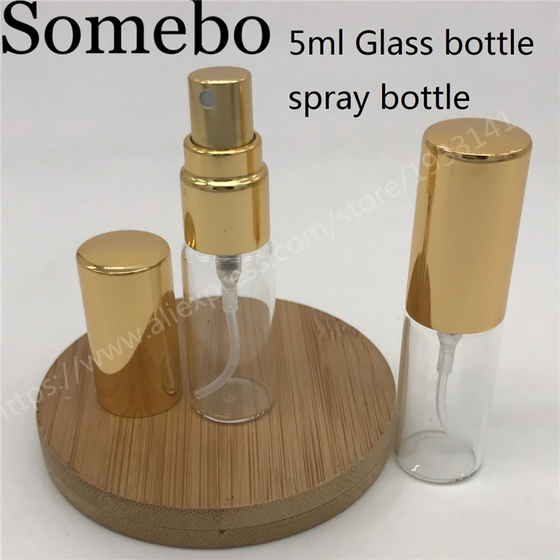 

Hot sale 500pcs/lot 5Ml Clear Glass Spray bottle, glass bottle with sprayer, 5cc empty Perfume bottle