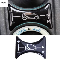 1pc epoxy glue gear position sticker decoration cover for 2012 2015 mercedes benz smart car accessories