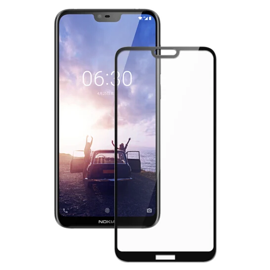 3D полное покрытие 9H закаленное стекло для Nokia 7 X7 PLUS Защитное экрана|Защитные