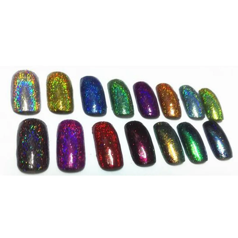 Addfavor блестящий хромированный пудра Хамелеон зеркальный блеск для ногтей