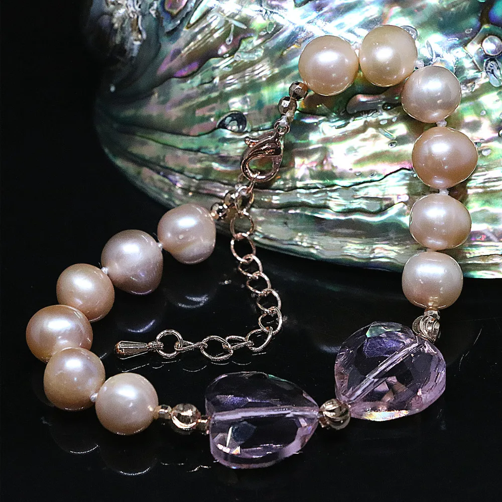 Модный прекрасный пресноводный натуральный жемчуг Белый Оранжевый Фиолетовый