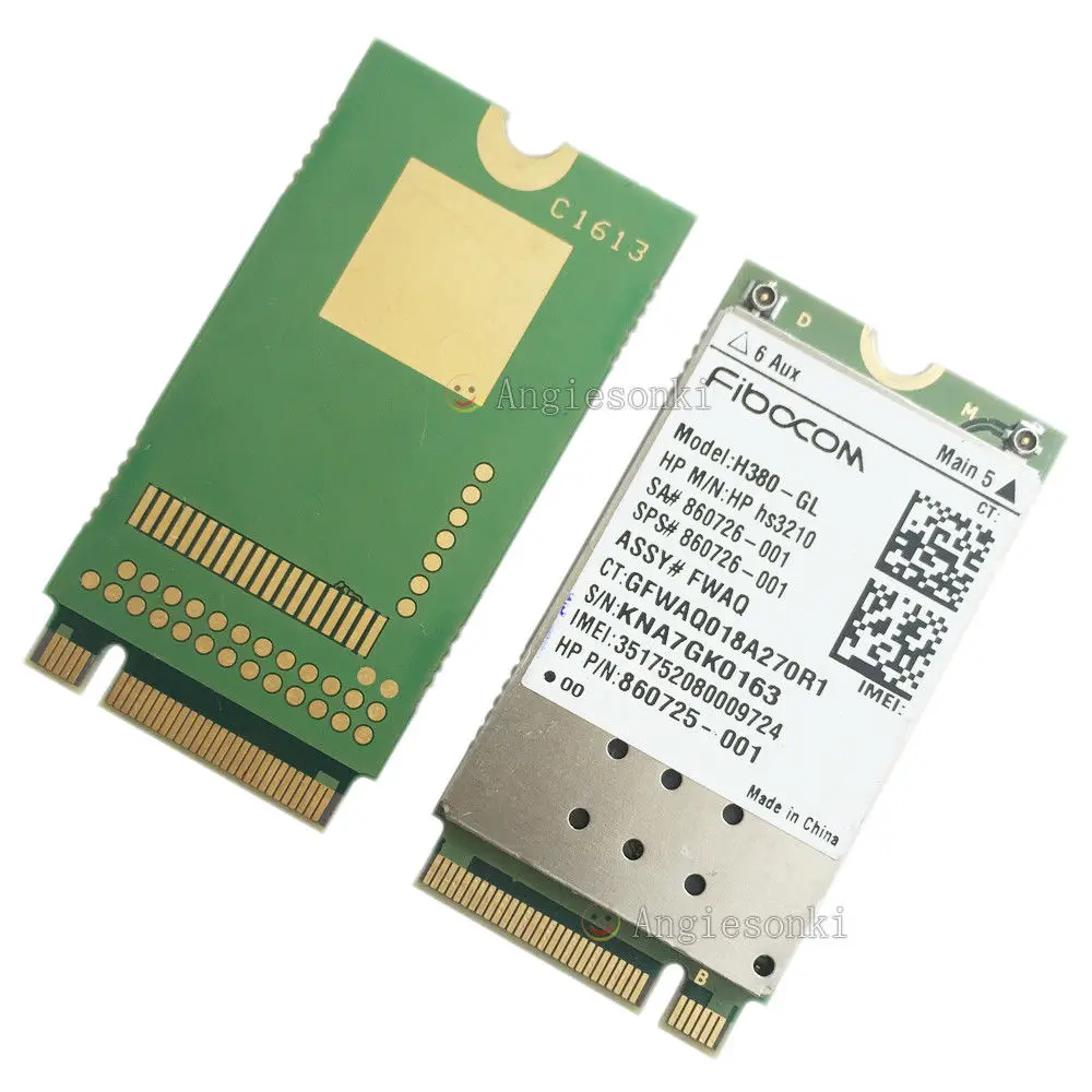 Карта флэш памяти WWAN мобильный модуль M.2 860726 001 для HP ZBook 17 / 15 15u EliteBook 840 820 G4 G3 FIBOCOM