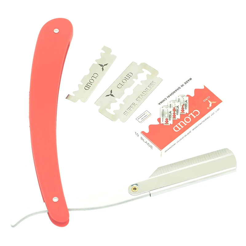 1 шт. мужские бритвы для бритья парикмахерские лезвия складной нож нержавеющая