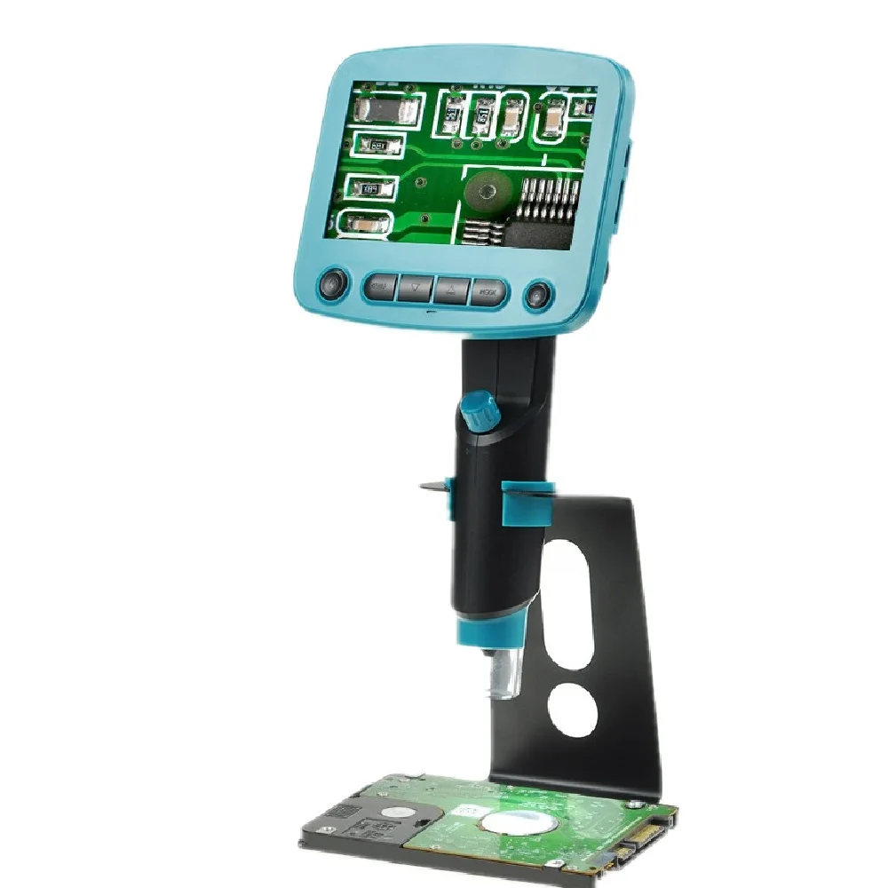 DM01 4 3 дюймовый ЖК экран HD 5.0MP 800X Портативный USB цифровой микроскоп регулируемая