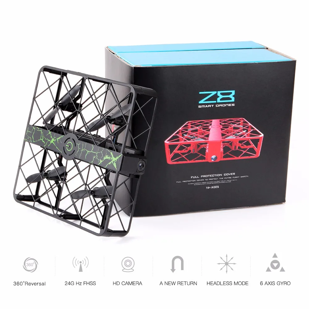 RC Квадрокоптер мини Дрон с камерой 2MP пульт дистанционного управления Вертолет