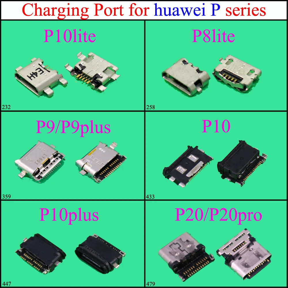 

YuXi Micro USB Connector Port Sockect for Huawei p8lite p10lite p9/p9plus p10/p10plus p20/p20pro