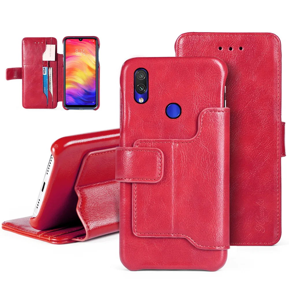 Чехол для Xiaomi Redmi Note 7, роскошный чехол-книжка из искусственной кожи с откидной крышкой, чехол-кошелек с подставкой, красный чехол для mi 6 Pocophone F1 mi 9 mi 9 SE, Чехол для карт