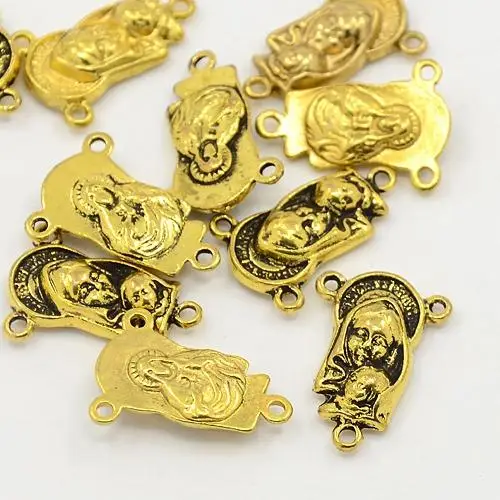 10 комплектов четки крест и центральный комплект для из бусин ожерелье сплава