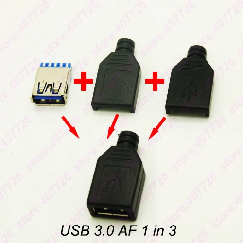 5 шт. DIY Высокоскоростной USB 3 0 гнездовой разъем типа пайки линейный хвостовый в
