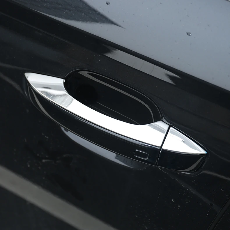 Подходит для Audi A6 C7 2012 2013 Хромированная нержавеющая дверная ручка Крышка отделка молдинг крышка панели перекрытия гарнир протектор