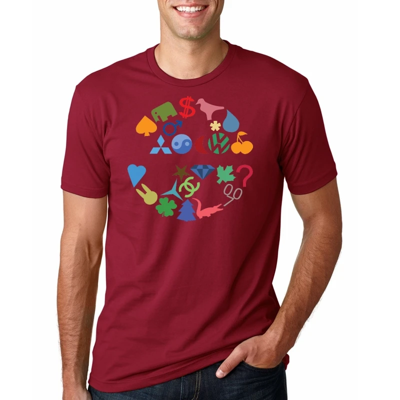 REDFC6124 80 х Rave Music футболка экстази таблетки XTC Cocaines Drugs мужские футболки camisetas masculino 90 s личность футболка homme Топы - Цвет: REDFC6124
