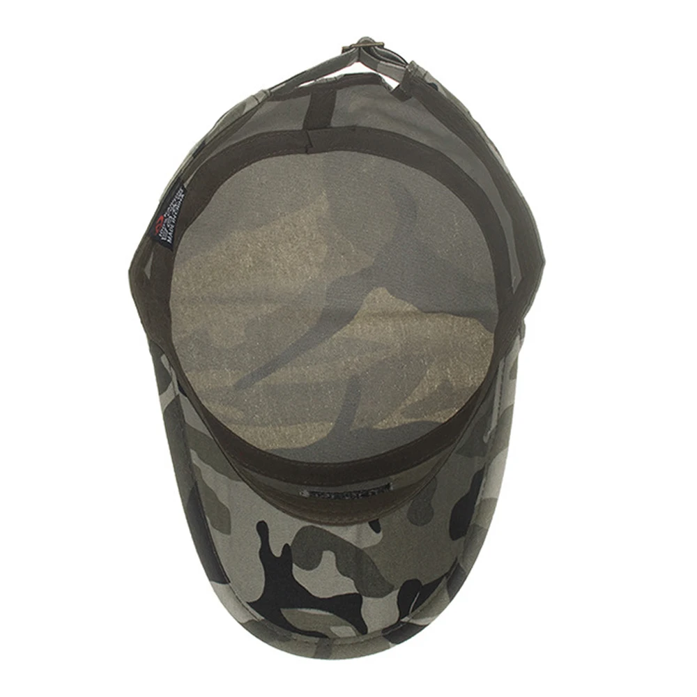 [SUCKCOOM] Classic Vintage Flat Top Mens Outdoor Sports Caps Camouflage Hat Adjustable Fitted US Army Cap Military Hats For Men |