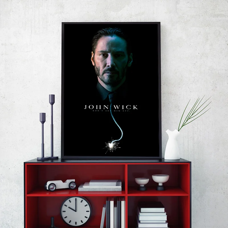 John Wick Keanu Reeves HD обои холст плакаты печать настенная живопись декоративная картина