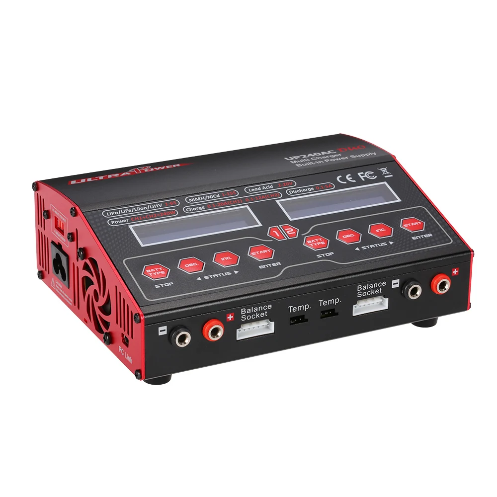 Оригинальное зарядное устройство ультра мощности UP240AC DUO 240 Вт 2 в 1 LiPo NIMH NiCd Battery RC