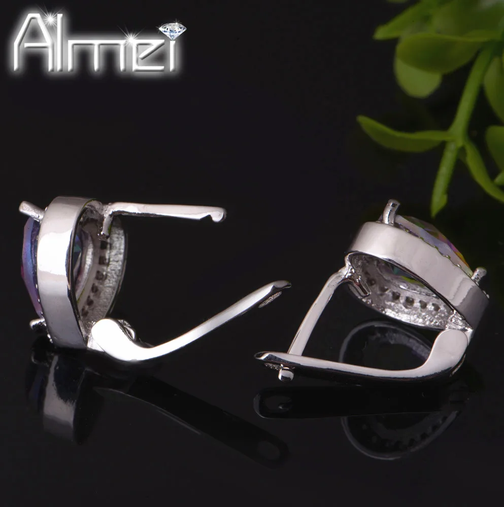 Almei 50% скидка Разноцветные серьги-гвоздики модные маленькие серьги невесты в