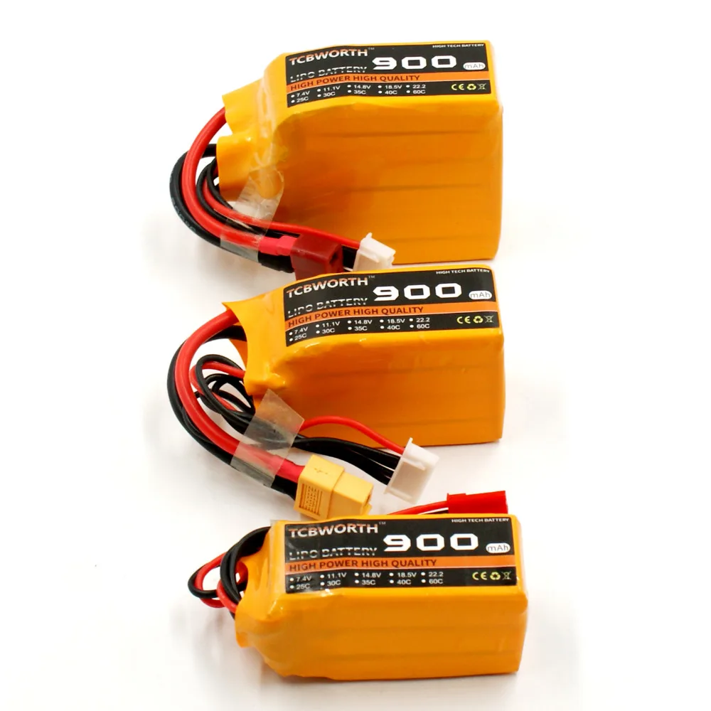TCBWORTH 4S RC LiPo аккумулятор 14 8 в 900 мАч 25C для вертолета квадрокоптера самолета