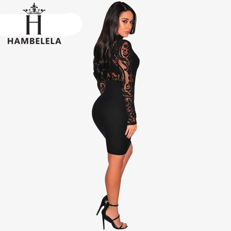 HAMBELELA прозрачные сексуальные женские комбинезоны, обтягивающие боди, прозрачные женские боди с длинным рукавом