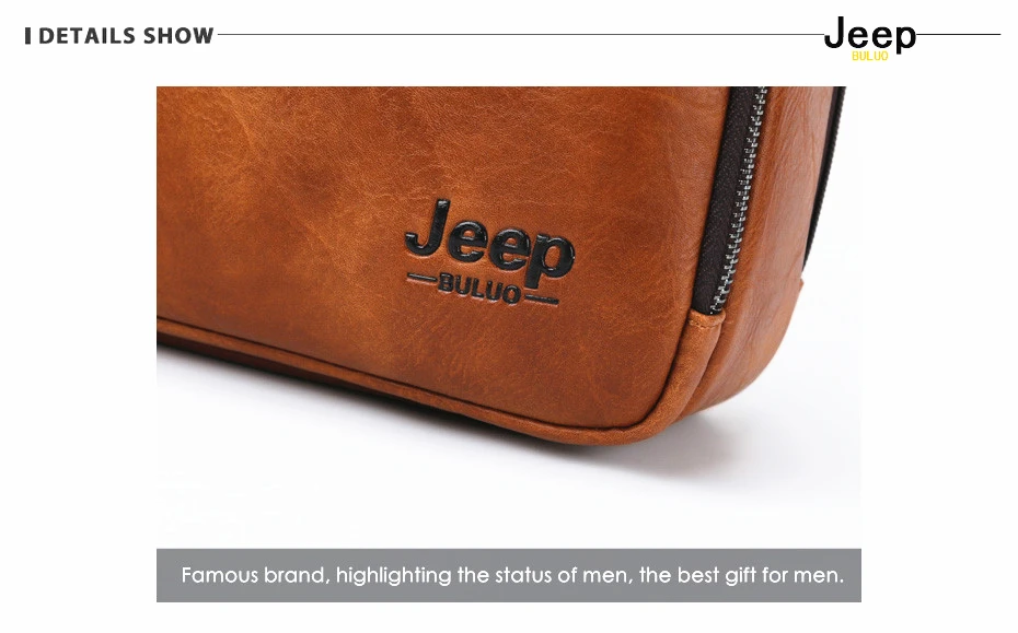Мужской деловой портфель jeep buluo, оранжевый брендовый портфель для путешествий, сумка для ноутбука 14", сумка для офиса с ремнем через плечо, все сезоны