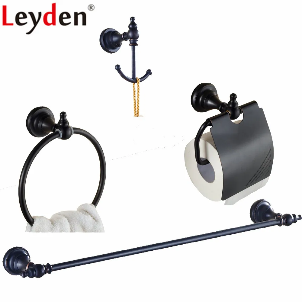 Лейден ОРБ латунный 4 шт набор оборудования для ванной одиночное полотенце бар
